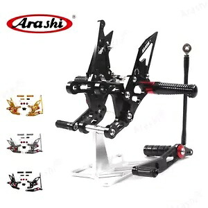 ヤマハ YZF R1 2009 - 2014 YZF-R1 1000 嵐レーシング リアセット フットペグ ブラック For Yamaha YZF R1 2009 - 2014 YZF-R1 1000 Arashi Racing Rearsets Foot Pegs Black 【並行輸入品】