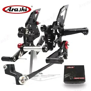 アプリリア RSV4 RSV4R 1000 2009 - 2012 調整可能なリアセットフットレストフットペグ For Aprilia RSV4 RSV4R 1000 2009 - 2012 Adjustable Rearset Footrest Foot Pegs 【並行輸入品】