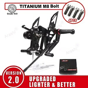 ヤマハ MT-09 2014-2020 レーシングフットレストリアセットと取り付けボルトネジ用 For Yamaha MT-09 2014-2020 Racing Footrest Rearsets and Mounting Bolts Screws 【並行輸入品】 54,780円
