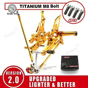 ホンダ CBR600RR 2003 - 2006 レーシングリアセットフットペグ取付ボルトネジ For Honda CBR600RR 2003 - 2006 Racing Rearsets Foot Pegs Mounting Bolts Screws 【並行輸入品】