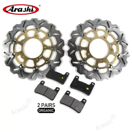 フロントブレーキディスクローター有機ブレーキパッドスズキ GSXR600 GSXR750 2006 2007 Front Brake Disc Rotors Organic Brake Pads for Suzuki GSXR600 GSXR750 2006 2007 【並行輸入品】｜カスタムパーツ WORLD倉庫