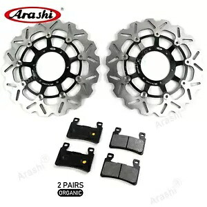 Honda CBR600RR 2003 2004 用フロント ブレーキ ディスク ローターとオーガニック ブレーキ パッド Front Brake Disc Rotor and Organic Brake Pads for Honda CBR600RR 2003 2004 【並行輸入品】