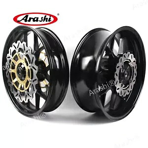 ホンダ CBR600RR 2007 - 2017 17 \'\'フロントリアホイールリム + ブレーキディスクローター USA For Honda CBR600RR 2007 - 2017 17\'\' Front Rear Wheel Rim + Brake Disc Rotor USA 【並行輸入品】