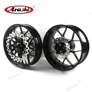 ホンダ CBR1000RR 2004 2005 嵐ブラックフロントリアホイールリムとブレーキローター用 For Honda CBR1000RR 2004 2005 Arashi Black Front Rear Wheel Rim and Brake Rotor 【並行輸入品】 128,150円