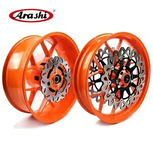 ホンダ CBR1000RR 2004 2005 レプソルオレンジフロントリアホイールリムとブレーキローター用 For Honda CBR1000RR 2004 2005 Repsol Orange Front Rear Wheel Rim and Brake Rotor 【並行輸入品】