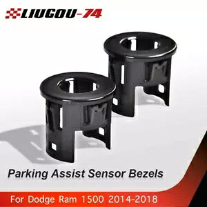 2 個パーキングアシストセンサーベゼルダッジラム 1500 14-18 アウターフロント/リアに適合 2Pcs Parking Assist Sensor Bezels Fit For Dodge Ram 1500 14-18 Outer Front/Rear 【並行輸入品】