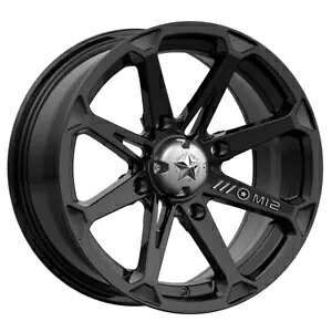 15x7 MSA オフロード M12 ディーゼル 4x156 10 グロス ブラック ホイール リム 132 1 本 One 15x7 MSA Off-Road M12 Diesel 4x156 10 Gloss Black Wheel Rim 132 【並行輸入品】