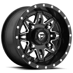1 つの 14x7 燃料 D567 リーサル UTV 4x156 13 グロスブラックミルドホイールリム 132 One 14x7 Fuel D567 Lethal UTV 4x156 13 Gloss Black Milled Wheel Rim 132 【並行輸入品】