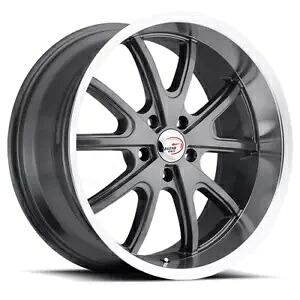 18x8.5 Vision 143 トルク 5x4.75/5x120.65 10 ガンメタル ホイール リム 83 1 本 One 18x8.5 Vision 143 Torque 5x4.75/5x120.65 10 Gunmetal Wheel Rim 83 【並行輸入品】