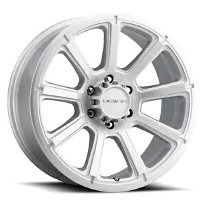 17x8.5 Vision 353 タービン 6x5.5/6x139.7 18 シルバー ホイール リム 106.2 1 本 One 17x8.5 Vision 353 Turbine 6x5.5/6x139.7 18 Silver Wheel Rim 106.2 【並行輸入品】｜カスタムパーツ WORLD倉庫