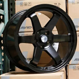 17x8 AVID1 AV06 5x100 35 マットブラック ホイール リム 73.1 個 One 17x8 AVID1 AV06 5x100 35 Matte Black Wheel Rim 73.1 【並行輸入品】