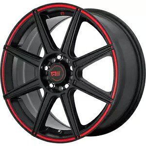 1 つの 17x7 モテギ MR142 CS8 5x114.3/5x120 40 ブラック レッド ホイール リム 74.1 One 17x7 Motegi MR142 CS8 5x114.3/5x120 40 Black Red Wheel Rim 74.1 【並行輸入品】 59,400円
