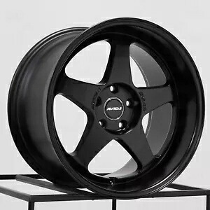 1 つの 18x8.5 AVID1 AV42 5x114.3 35 マットブラック ホイール リム 73.1 One 18x8.5 AVID1 AV42 5x114.3 35 Matte Black Wheel Rim 73.1 【並行輸入品】