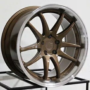18x9.5 Aodhan DS02 DS2 5x100 35 ブロンズ ホイール リム 73.1 1 本 One 18x9.5 Aodhan DS02 DS2 5x100 35 Bronze Wheel Rim 73.1 【並行輸入品】