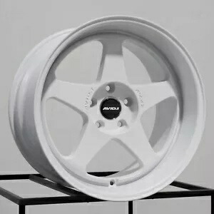 18x8.5 AVID1 AV42 5x100 35 ホワイト ホイール リム 73.1 1 本 One 18x8.5 AVID1 AV42 5x100 35 White Wheel Rim 73.1 【並行輸入品】