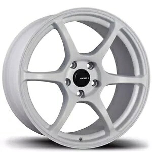 18x8.5 AVID1 AV26 5x114.3 35 ホワイト ホイール リム 73.1 1 本 One 18x8.5 AVID1 AV26 5x114.3 35 White Wheel Rim 73.1 【並行輸入品】