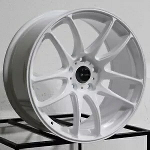 19x8.5 Vors TR4 5x114.3 35 ホワイト ホイール リム 73.1 1 本 One 19x8.5 Vors TR4 5x114.3 35 White Wheel Rim 73.1 【並行輸入品】｜カスタムパーツ WORLD倉庫