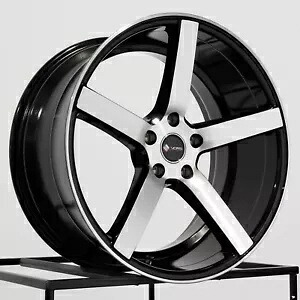 19x9.5 Vors TR5 5x114.3 35 ブラック マシン ホイール リム 73.1 1 本 One 19x9.5 Vors TR5 5x114.3 35 Black Machine Wheel Rim 73.1 【並行輸入品】