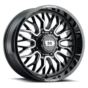 18x9 Vision 402 Riot 5x150 12 ブラック機械加工ホイール リム 110.2 1 本 One 18x9 Vision 402 Riot 5x150 12 Black Machined Wheel Rim 110.2 【並行輸入品】