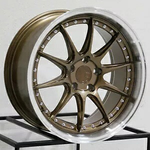 18x9.5 Aodhan DS07 DS7 5x100 35 ブロンズ ホイール リム 73.1 1 本 One 18x9.5 Aodhan DS07 DS7 5x100 35 Bronze Wheel Rim 73.1 【並行輸入品】｜カスタムパーツ WORLD倉庫