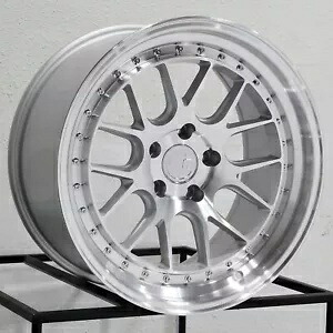 18x9.5 Aodhan DS06 DS6 5x100 35 シルバー機械加工ホイール リム 73.1 個 1 個 One 18x9.5 Aodhan DS06 DS6 5x100 35 Silver Machined Wheel Rim 73.1 【並行輸入品】