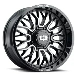 18x9 Vision 402 Riot 5x5/5x127 12 ブラック機械加工ホイール リム 78.1 個 One 18x9 Vision 402 Riot 5x5/5x127 12 Black Machined Wheel Rim 78.1 【並行輸入品】