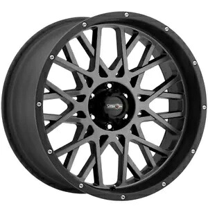 18x9 Vision 412 ロッカー 6x5.5/6x139.7 -12 ガンメタル ブラック リップ ホイール リム 106.2 1 本 One 18x9 Vision 412 Rocker 6x5.5/6x139.7 -12 Gunmetal Black Lip Wheel Rim 106.2 【並行輸入品】