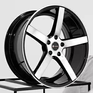 19x8.5 Vors TR5 5x114.3 35 ブラック マシン ホイール リム 73.1 1 本 One 19x8.5 Vors TR5 5x114.3 35 Black Machine Wheel Rim 73.1 【並行輸入品】