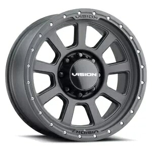 17x9 Vision 350 Ojos 8x170 12 サテンブラック ホイール リム 125.2 1 本 One 17x9 Vision 350 Ojos 8x170 12 Satin Black Wheel Rim 125.2 【並行輸入品】|カスタムパーツ WORLD倉庫
