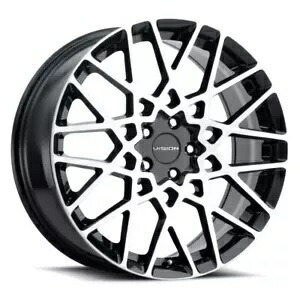 18x8 Vision 474 リコイル 5x120 38 ブラック機械加工ホイール リム 73.1 個 1 個 One 18x8 Vision 474 Recoil 5x120 38 Black Machined Wheel Rim 73.1 【並行輸入品】 55,660円