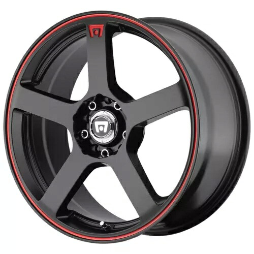 1 つの 18x8 モテギ MR116 FS5 5x112/5x114.3 45 ブラック レッド ホイール リム 72.56 One 18x8 Motegi MR116 FS5 5x112/5x114.3 45 Black Red Wheel Rim 72.56 【並行輸入品】
