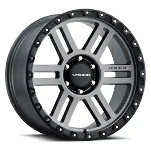 17x9 Vision 354 Manx2 8x6.5/8x165.1 -12 グレー ホイール リム 125.2 1 本 One 17x9 Vision 354 Manx2 8x6.5/8x165.1 -12 Grey Wheel Rim 125.2 【並行輸入品】
