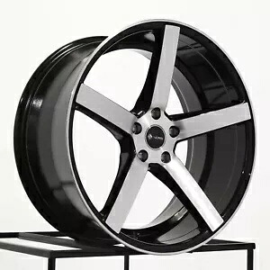 1 つの 20x9.5 Vors TR5 5x114.3 35 ブラック マシン ホイール リム 73.1 One 20x9.5 Vors TR5 5x114.3 35 Black Machine Wheel Rim 73.1 【並行輸入品】