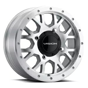 15x6 Vision ATV GV8 Invader 4x156 12 シルバー機械加工ホイール リム 131.1 合金 1 台 One 15x6 Vision ATV GV8 Invader 4x156 12 Silver Machined Wheel Rim 131.1 Alloy 【並行輸入品】