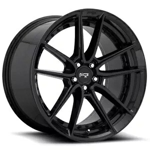 17x8 ニッチ M223 DFS 5x120 40 ブラック ホイール リム 1 個 72.56 One 17x8 Niche M223 DFS 5x120 40 Black Wheel Rim 72.56 【並行輸入品】