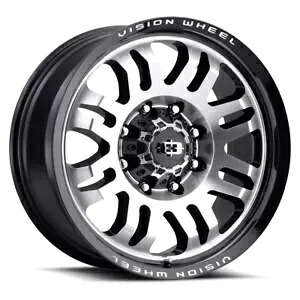 17x9 Vision 409 Inferno 6x4.5/6x114.3 12 ブラック機械加工ホイール リム 71.5 1 本 One 17x9 Vision 409 Inferno 6x4.5/6x114.3 12 Black Machined Wheel Rim 71.5 【並行輸入品】｜カスタムパーツ WORLD倉庫