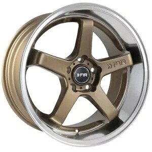 18x8.5 F1R FC5 5x100 35 サテン ブロンズ ポリッシュ リップ ホイール リム 73.1 個 1 本 One 18x8.5 F1R FC5 5x100 35 Satin Bronze Polish Lip Wheel Rim 73.1 【並行輸入品】