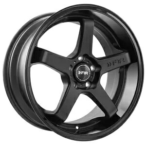 1 つの 18x8.5 F1R FC5 5x112 35 マットブラック グロスブラックリップ ホイール リム 66.6 One 18x8.5 F1R FC5 5x112 35 Matte Black Gloss Black Lip Wheel Rim 66.6 【並行輸入品】