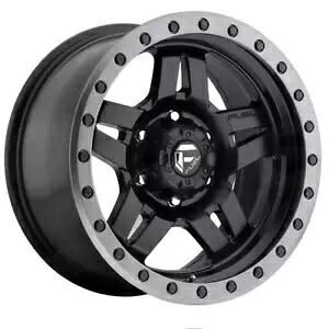 1 つの 15x10 燃料 D557 Anza 5x114.3 -43 マットブラック ガンメタル リング ホイール リム 72.56 One 15x10 Fuel D557 Anza 5x114.3 -43 Matte Black GunMetal Ring Wheel Rim 72.56 【並行輸入品】