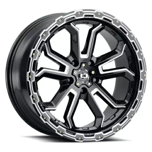 17x9 Vision 405 Korupt 5x5.5/5x139.7 -12 ブラック ミルド ホイール リム 108 1 本 One 17x9 Vision 405 Korupt 5x5.5/5x139.7 -12 Black Milled Wheel Rim 108 【並行輸入品】｜カスタムパーツ WORLD倉庫