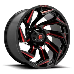 15x8 燃料 D755 リアクション 5x5.5/5x139.7 -18 ブラック レッド ホイール リム 108 1 本 One 15x8 Fuel D755 Reaction 5x5.5/5x139.7 -18 Black Red Wheel Rim 108 【並行輸入品】｜カスタムパーツ WORLD倉庫