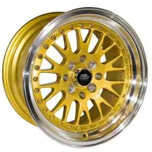 15x8 MST MT10 4x100/4x114.3 25 ゴールド ホイール リム 73.1 1 本 One 15x8 MST MT10 4x100/4x114.3 25 Gold Wheel Rim 73.1 【並行輸入品】