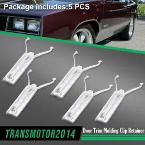 1981-1988 Cutlass 下部ワイドドアトリムモールディングクリップリテーナー 5 個に適合 Fit For 1981-1988 Cutlass Lower Wide Door Trim Molding Clip Retainer 5Pcs 【並行輸入品】