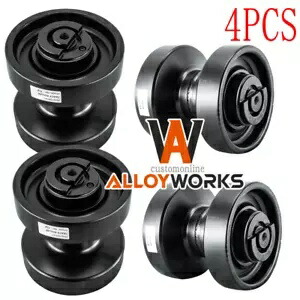 4 個トラックローラーボトムローラー竹内 TL8 トラックローダー車台に適合 4PCS Track Roller Bottom Roller Fits For Takeuchi TL8 Track Loader Undercarriage 【並行輸入品】