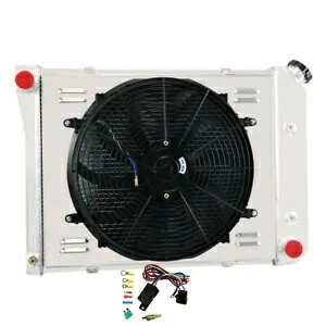 4 列ラジエーター + シュラウドファン 68-74 69 シボレーノバ/70-81 カマロ/75-87 エルカミノ 4 Row Radiator+Shroud Fan For 68-74 69 Chevy Nova /70-81 Camaro /75-87 El Camino 【並行輸入品】