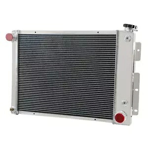 合金 4 列ラジエーター 1967-1969 68 シボレー カマロ ポンティアック ファイアバード スモール ブロック用 ALLOY 4 Row Radiator For 1967-1969 68 Chevy Camaro Pontiac Firebird Small Block 【並行輸入品】