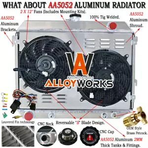 1968-1973 1969 プリムスロードランナーアルミラジエーター 3 列 + シュラウドファン + リレー For 1968-1973 1969 Plymouth Road Runner Aluminum Radiator 3 Row+Shroud Fan+Relay 【並行輸入品】