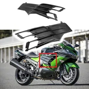 忍者 ZX-14R 2012-2020 カーボンファイバーサイドエンジンミッドカバー膝ガードフェアリング For NINJA ZX-14R 2012-2020 Carbon Fiber Side Engine Mid Cover Knee Guard Fairing 【並行輸入品】｜カスタムパーツ WORLD倉庫