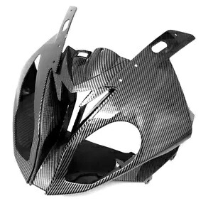 カーボンファイバーフロントエアインテーク Ram ヘッドライトフェアリング BMW S1000RR 2015-2018 Carbon Fiber Front Air Intake Ram Headlight Fairing For BMW S1000RR 2015-2018 【並行輸入品】