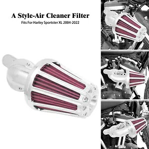 クローム CNC 吸盤エアクリーナーフィルターハーレースポーツスター XL883 1200 2004-22 に適合 Chrome CNC Sucker Air Cleaner Filter Fit For Harley Sportster XL883 1200 2004-22 【並行輸入品】